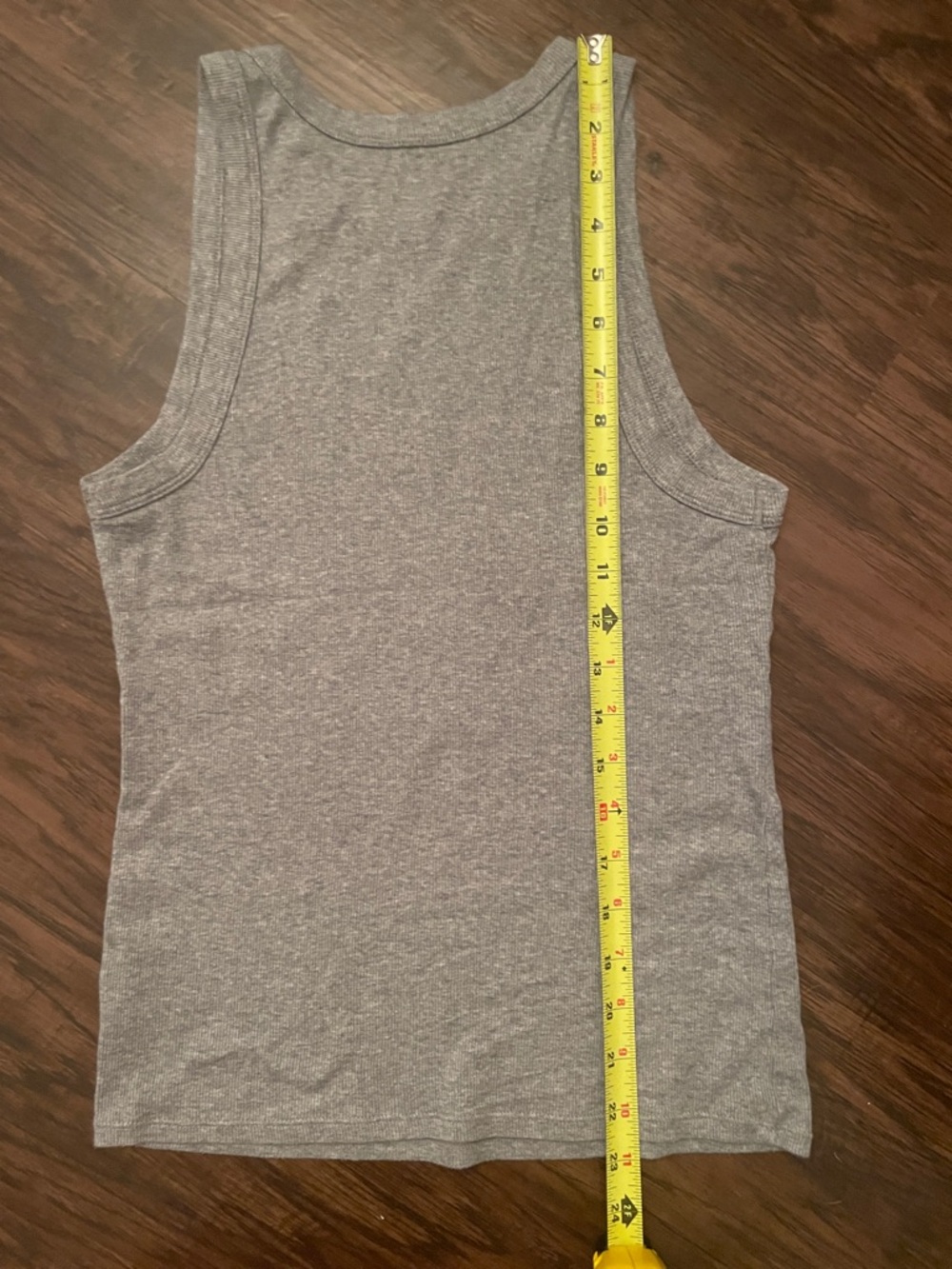 Gray Ribbed Halter Tank Top - Picture 4 of 6